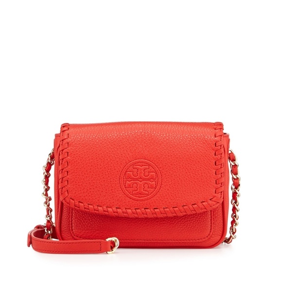 Tory Burch Handbags - Tory Burch red orange Marion crossbody.